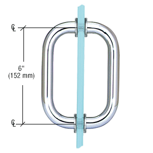 6 inch Back-to-Back Solid Pull Handle-With Washers             